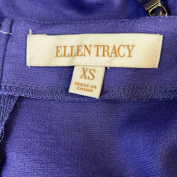 ELLEN TRACY PURPLE & BLACK ZIP BACK TUNIC - Picture 8 of 10